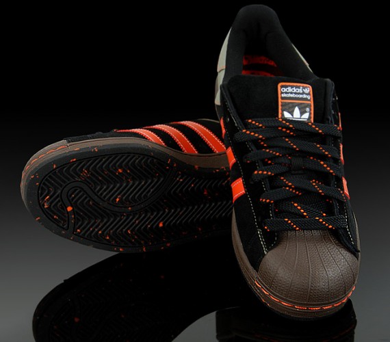 Adidas Skate Superstar - Black - White + Black - Brown - Orange 