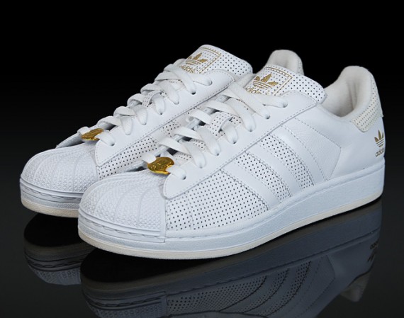 Adidas Superstar II Lux Perforated Leather White SneakerNews