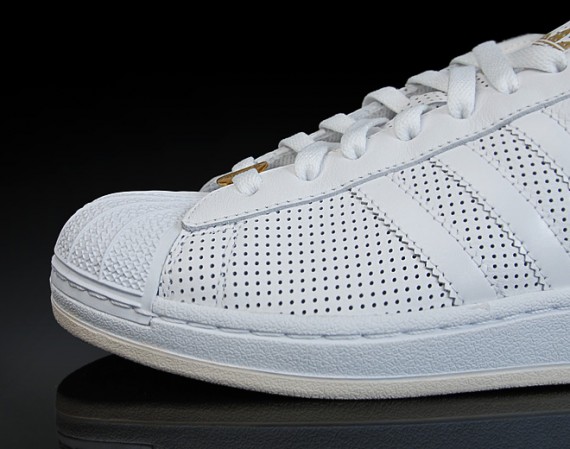 Adidas Superstar II Lux - Perforated Leather - White