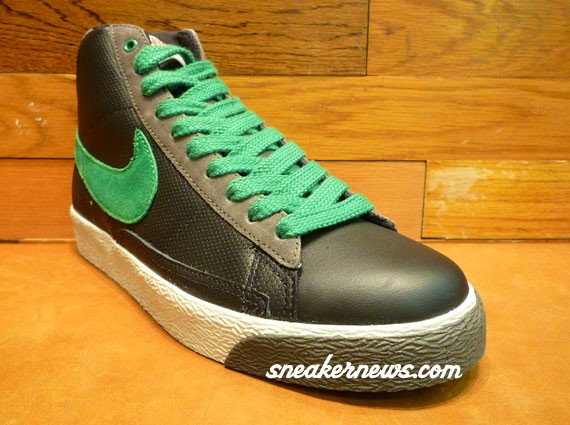 Nike Blazer High - Black - Pine Green