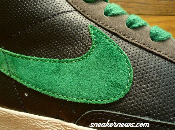 Nike Blazer High - Black - Pine Green