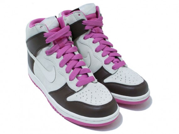 Nike Dunk Hi - WMNS - Sail - Brown - Pink