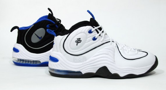 Nike Air Penny II Retro - White-Varsity Blue-Black + Black-Varsity Blue-White