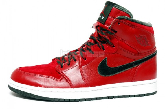 Air Jordan 1 High Premier – Varsity Red – Dark Army