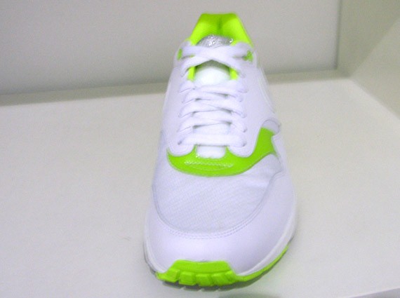 Nike Air Max 1 Premium - White - Neon Green