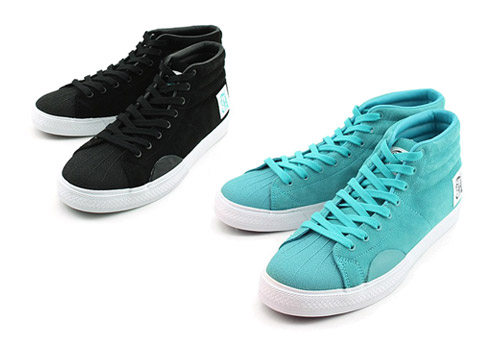 Alife Shell Toe – Black + Aqua Blue + Grey