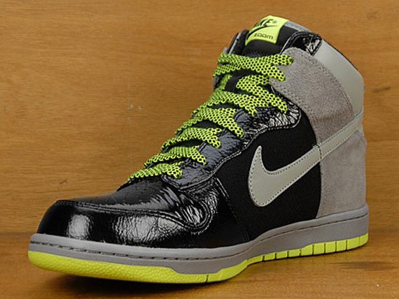 Nike Dunk Hi Premium - Cool Grey - Black - Neon