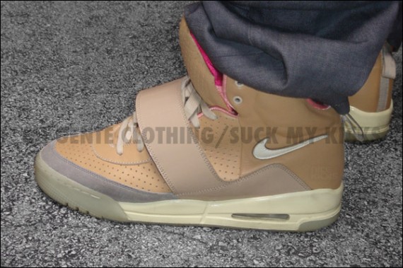 Nike Air Yeezy - Tan - White - Red Up Close - SneakerNews.com