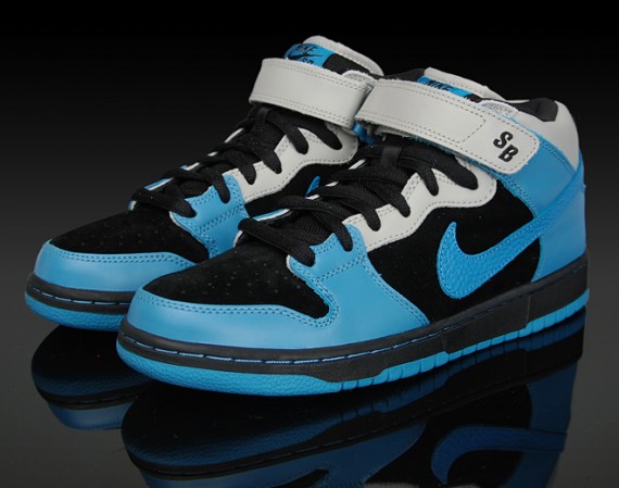 Nike Dunk Mid Pro SB - Aqua Fuel - Black - Aqua Blue - SneakerNews.com
