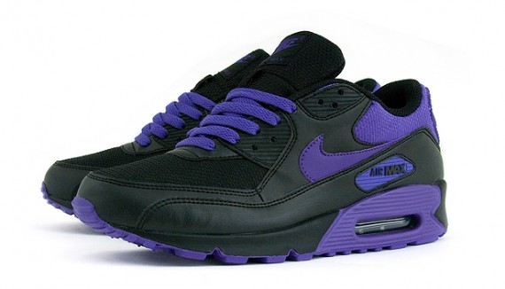 Nike WMNS Air Max 90 - Black - Varsity Purple - SneakerNews.com