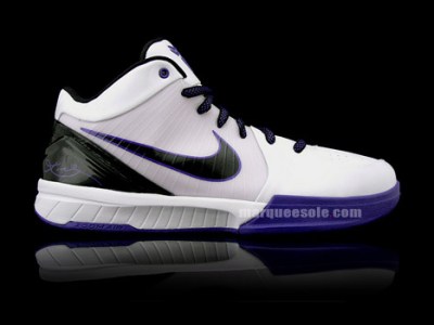 Nike Zoom Kobe IV – White – Black – Varsity Purple