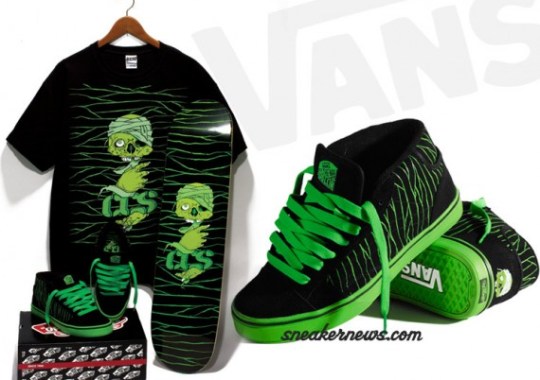 Vans No Skool 2 Mid – Black – Green – CCS Exclusive