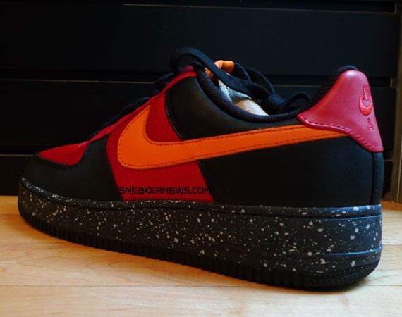 Nike Air Force 1 Black/Sail Action Red Gum Light – Stylz-N-Couture