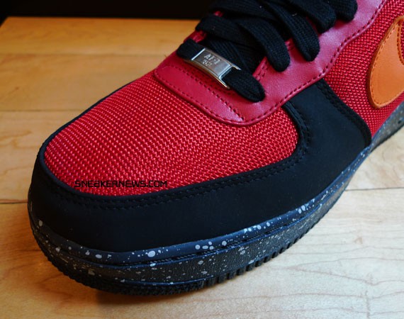 Nike Air Force 1 Premium Wildedge - Varsity Red - Mandarin - Black 