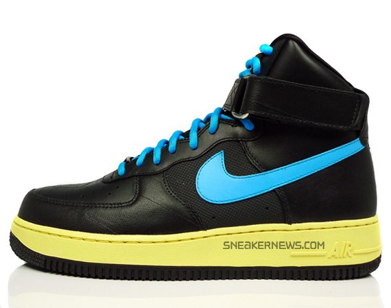 Nike Air Force 1 High ZF - Black - Vivid Blue - SneakerNews.com