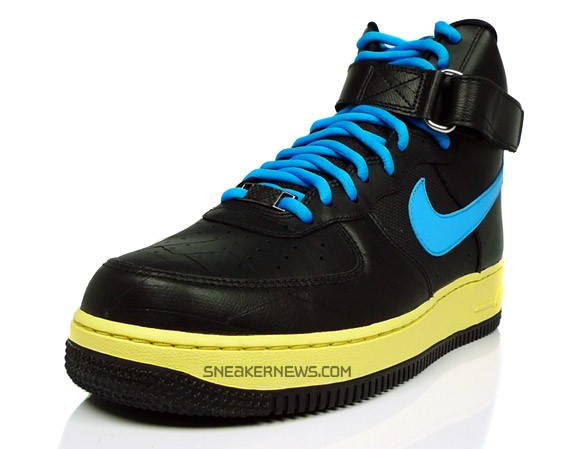 Nike air force clearance 1 black vivid blue