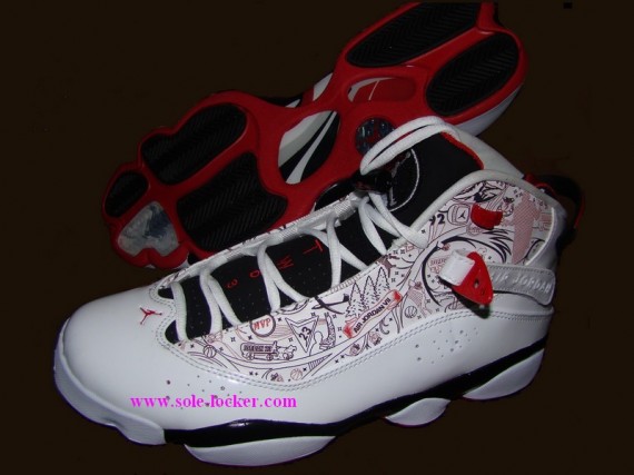 Air Jordan Six Rings - White - Black - Portland Trailblazers