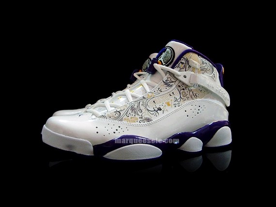 Air Jordan Six Rings – White – Varsity Purple – LA Lakers