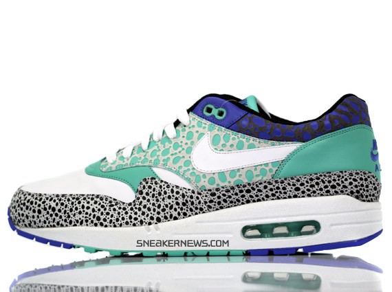 Nike Air Max 1 Premium – White – Mint – Safari Print