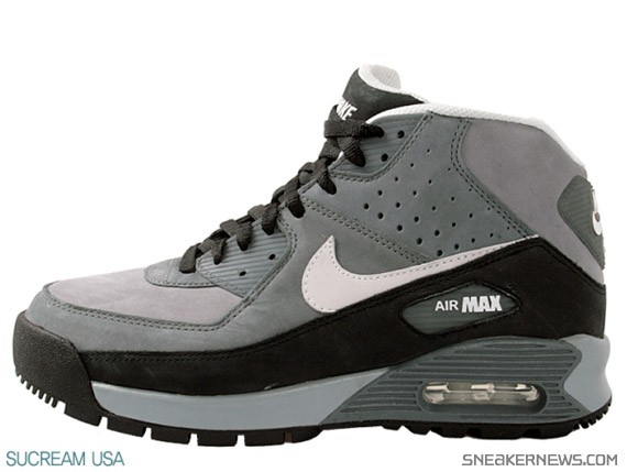 Nike Air Max 90 Boot – Stealth – White – Flint Grey