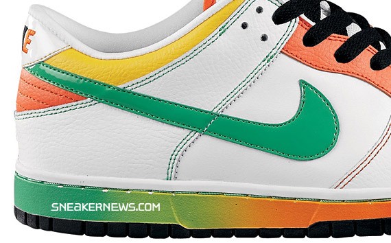 Nike Dunk Low 6.0 - Grey Neon - Brown Reggae - White Green Orange