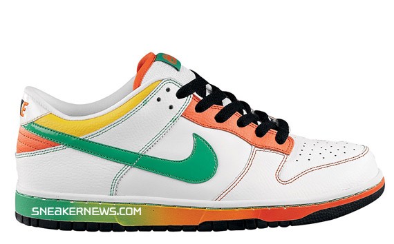 Nike Dunk Low 6.0 - Grey Neon - Brown Reggae - White Green Orange