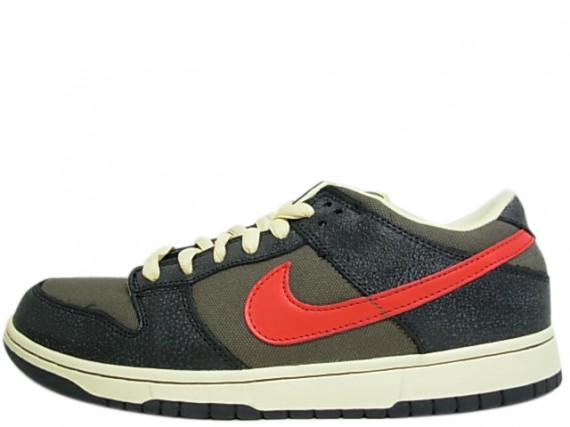 Nike SB Dunk Low – Charcoal – Red