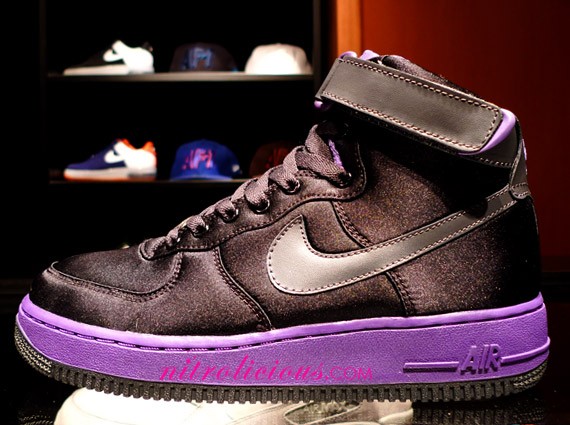 Nike Air Force 1 High - Black - Court Purple 