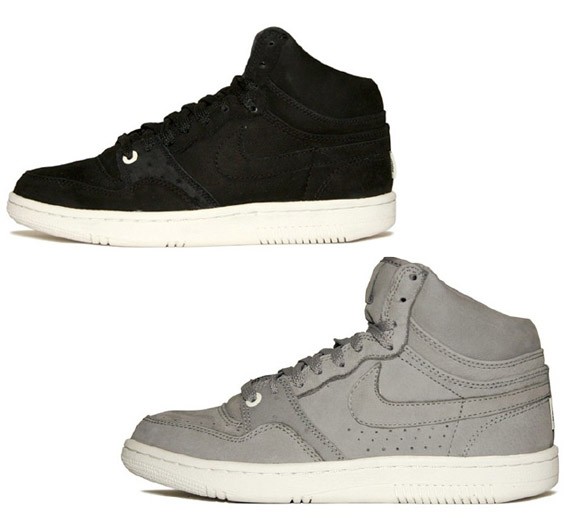Nike Court Force High LUX - Black & Light Charcoal