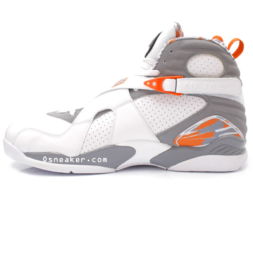 White grey orange jordan 8 sale