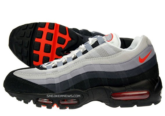contraste Afilar 鍔 Nike Air Max 95 - Grey - Antracite - Orange - JD Sports Exclusive -  SneakerNews.com
