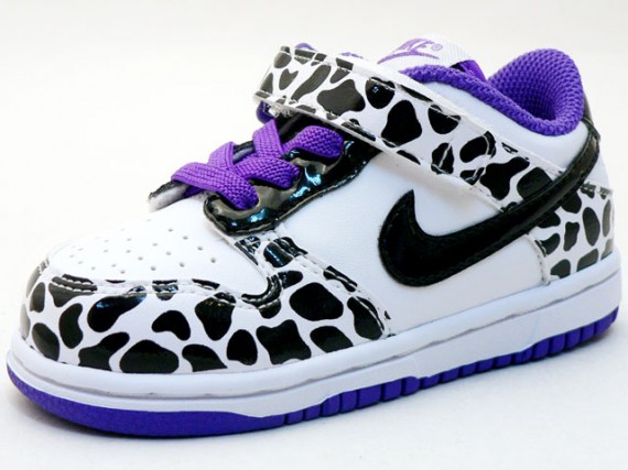 Nike Little Dunk Low TD - Dalmation Print