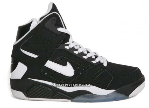 nike air flight black and white