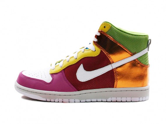 Nike WMNS Dunk Hi Premium - White - Varsity Red - Rave Pink ...