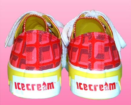 Ice Cream Canvas Waffle Low Top
