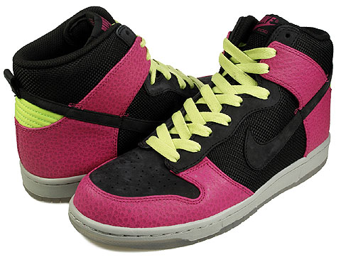 Nike Dunk High Supreme Spark - Black - Rave Pink - Citron - SneakerNews.com