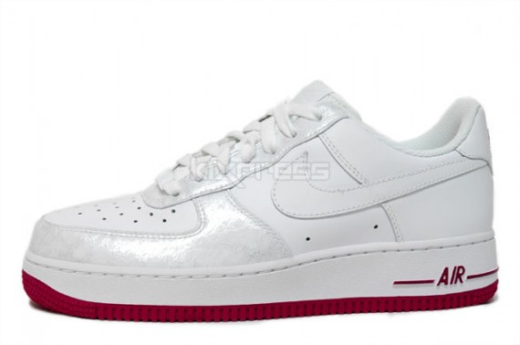 Nike Womens Air Force 1 – White – White – Rave Pink