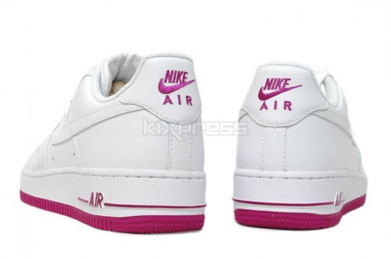 Nike Womens Air Force 1 - White - White - Rave Pink - SneakerNews.com