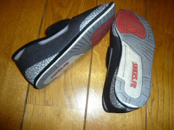 Air Jordan III Inspired Slippers by Sneakers.FR