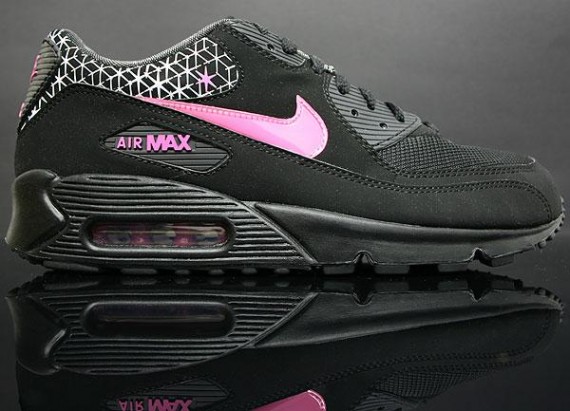 Nike WMNS Air Max 90 - Black/Pinkfire-White - SneakerNews.com