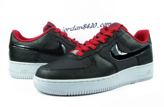 Nike Air Force 1 Premium 09 – Black – Varsity Red