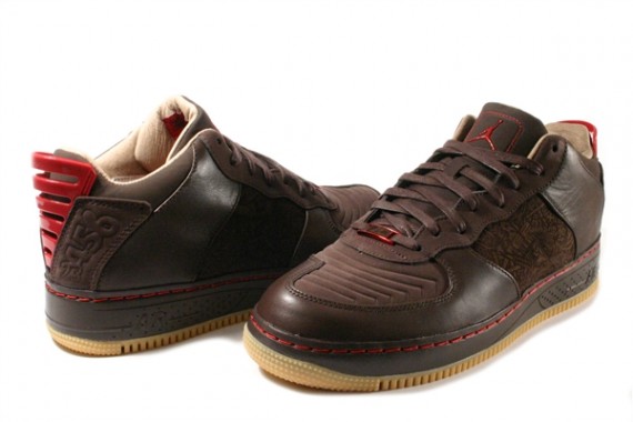 Air Jordan Force XX (AJF 20) Low LS - Dark Cinder - Varsity Red