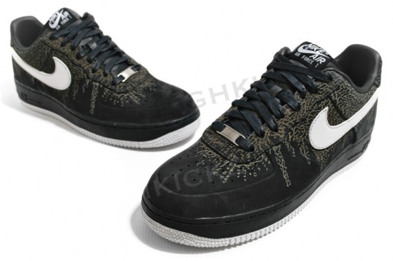 Nike Air Force 1 Low Quickstrike - Dark free - White - Elephant Print