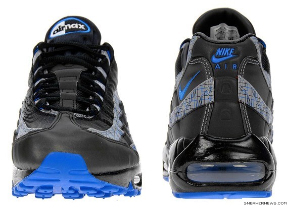 Nike Air Max 95 - Black- Blue Sapphire - JD Exclusive