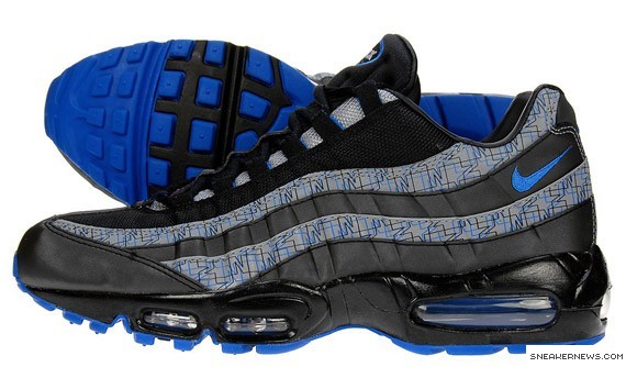 nike 95 black and blue