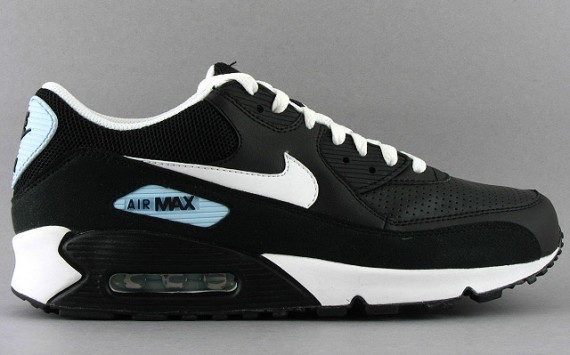 Nike Air Max 90 – Black – White – Pale Blue