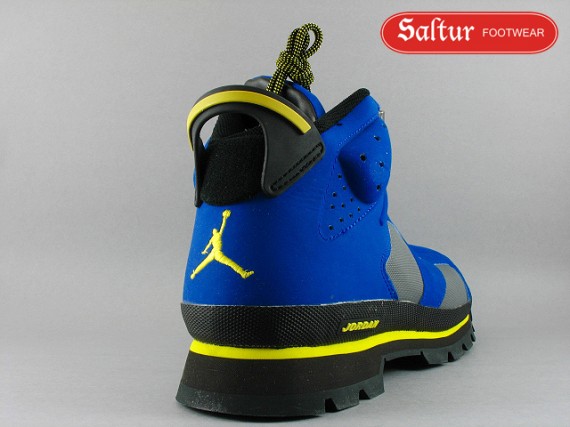 blue jordan boots