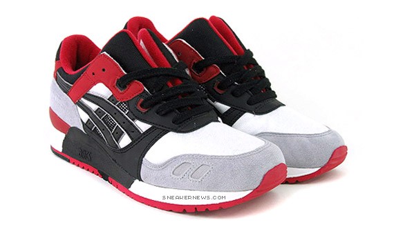 asics gel lyte black red