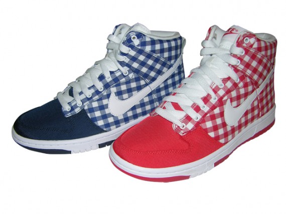 Womens Skinny Dunk High - Checkered Tablecloth