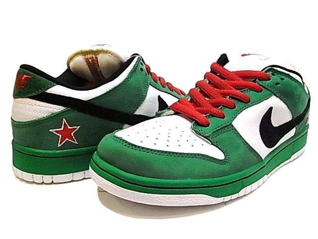 Nike Dunk Low Pro SB - Heiny - Classic Green - Black - White - Red 